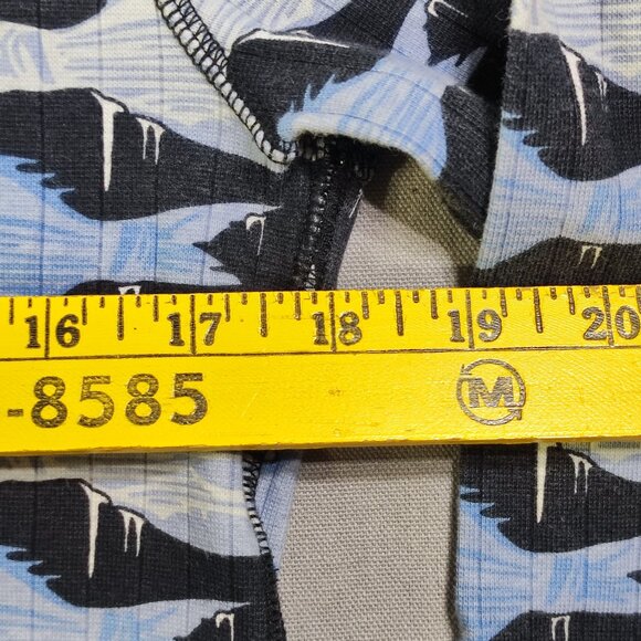 Joe Boxer Frozen fish shirt men's youth L blue with graphic design, long sleeve - Picture 6 of 7